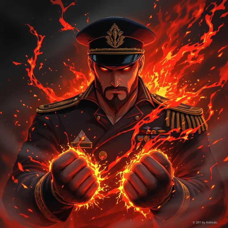 Akainu magma avatar.