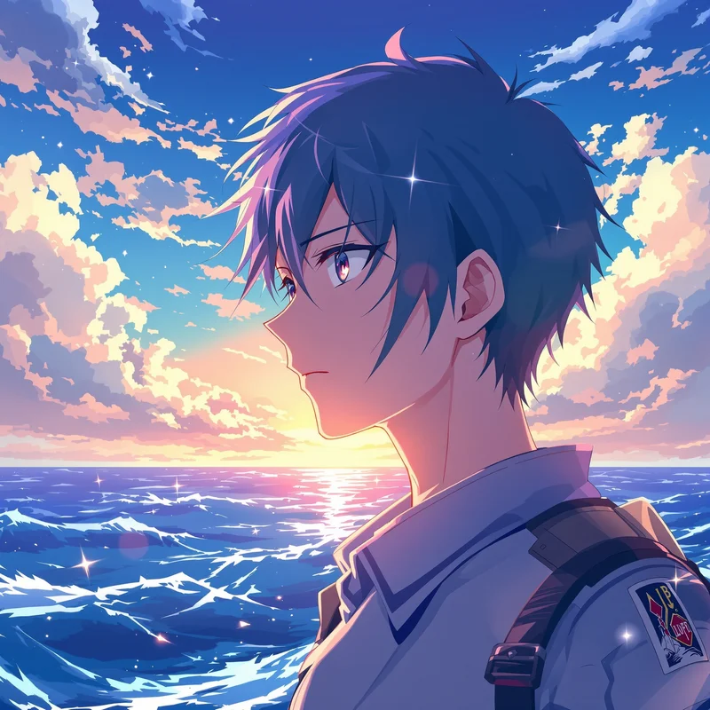 One Piece PFP icon with warm momentum and clear social identity expression