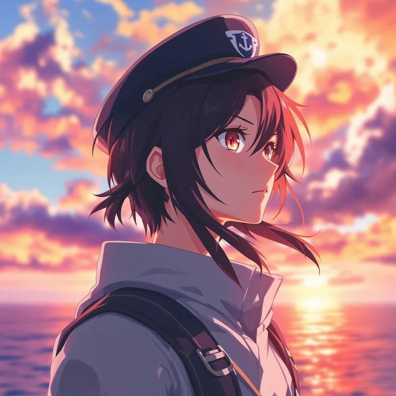 One Piece PFP icon with warm momentum and clear social identity expression