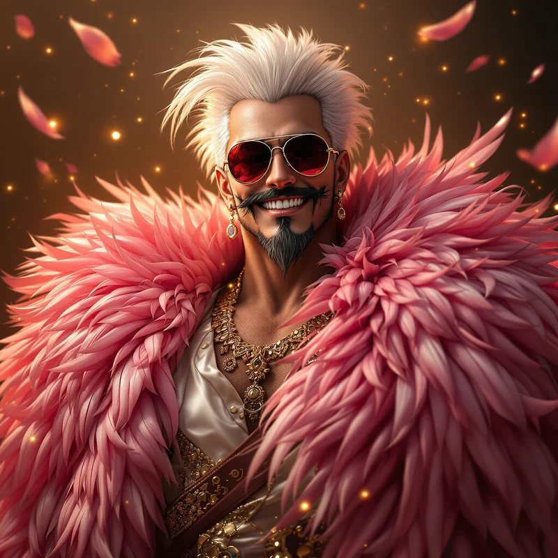 Doflamingo feather avatar.