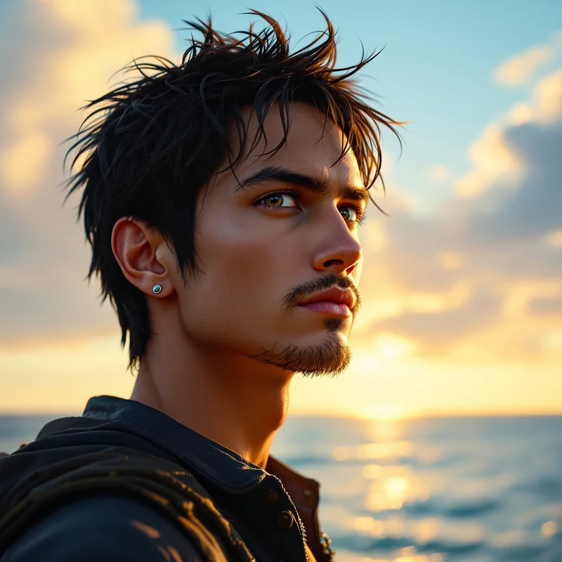 One Piece digital profile image with lively energy and compact readability