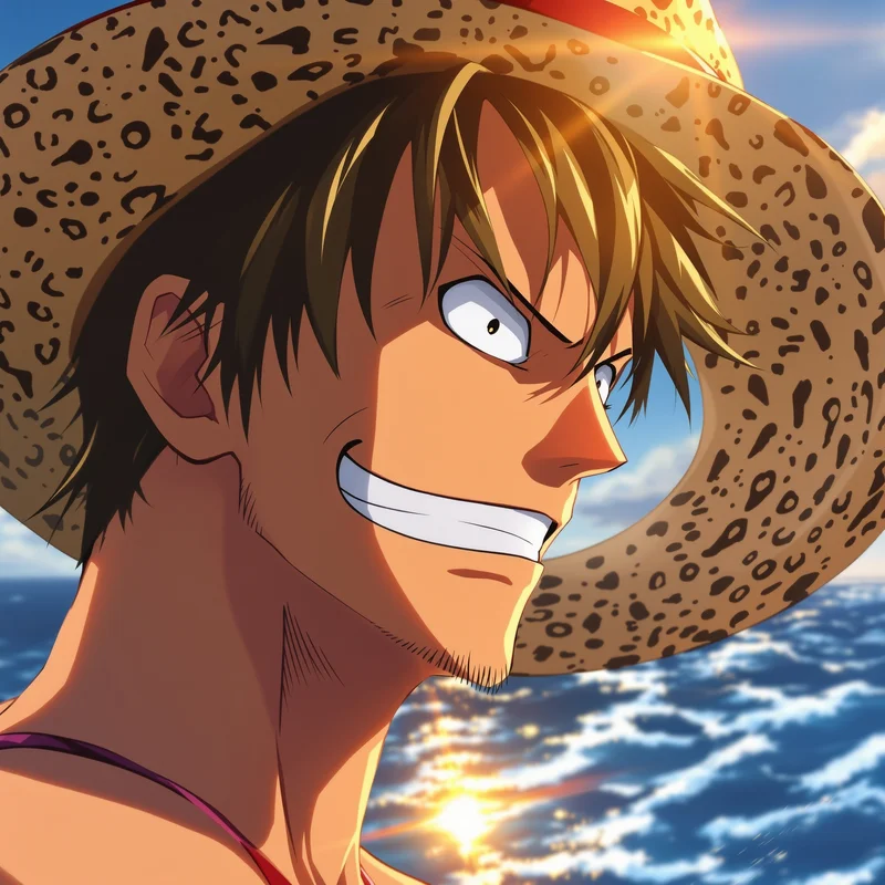 One Piece PFP avatar with pirate energy and strong digital identity presence