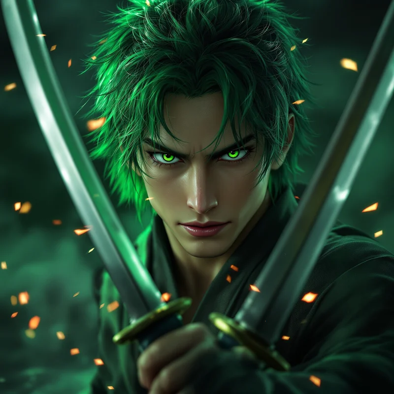 Zoro swordsman avatar.
