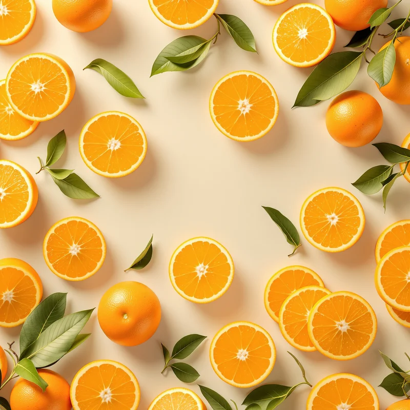 High key orange background