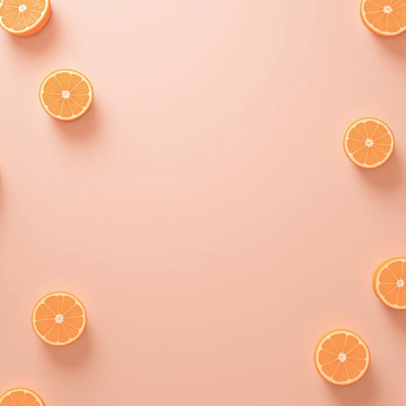 Minimal studio orange background