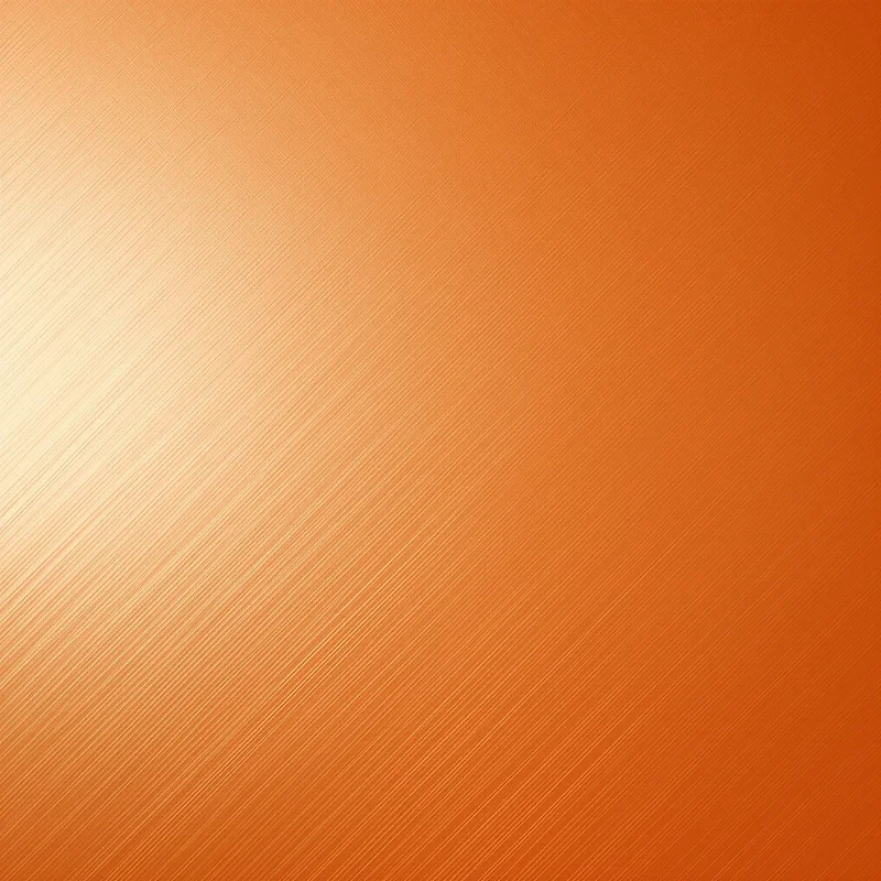 Orange Brushed Metal Background