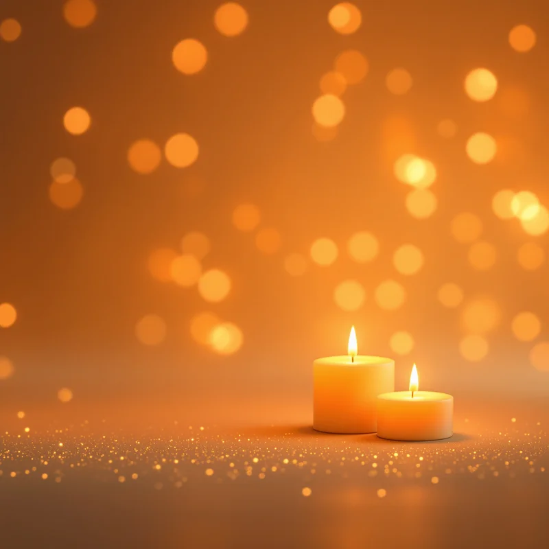 Orange Candlelight Glow Background