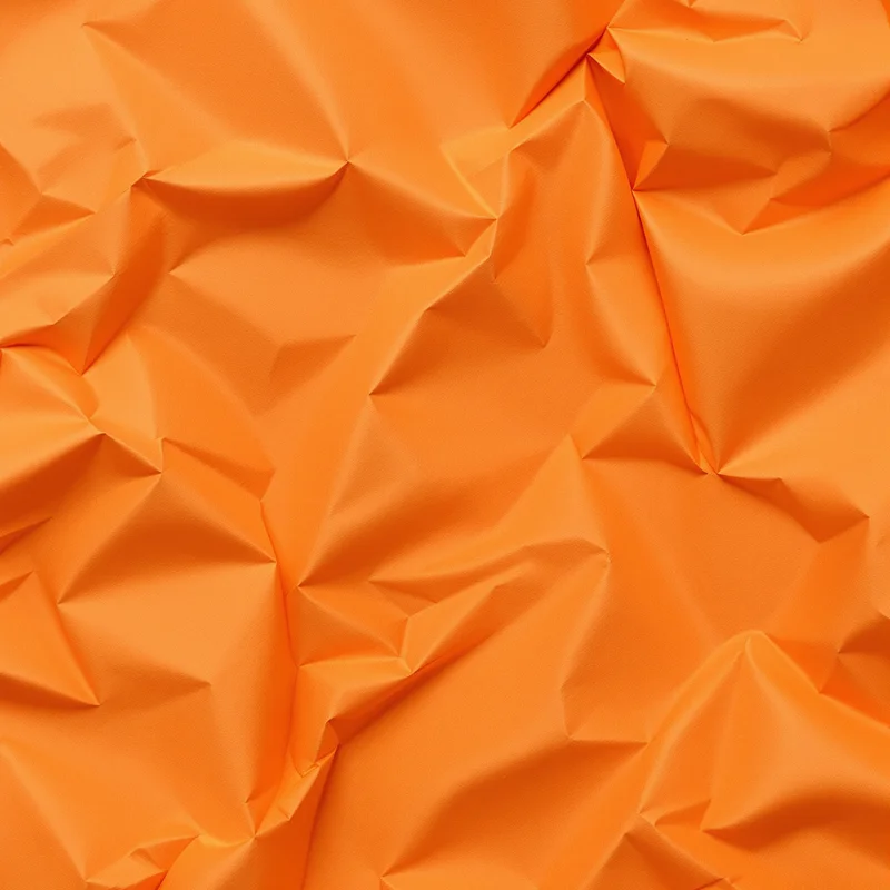 Orange Crumpled Paper Background