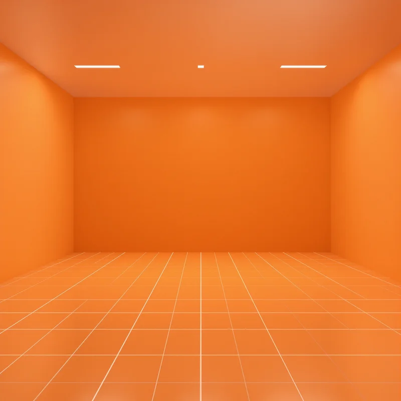 Orange Grid Room Background