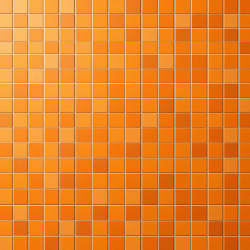 Orange Mosaic Tile Background