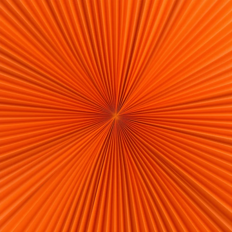 Orange Pleated Paper Fan Background