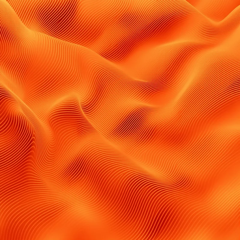 Orange Wavy Line Background