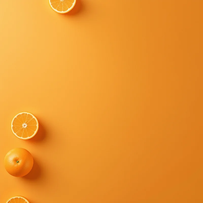 Studio balanced orange background