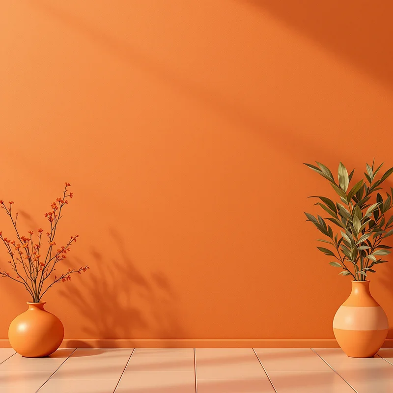 Terracotta Plaster Background