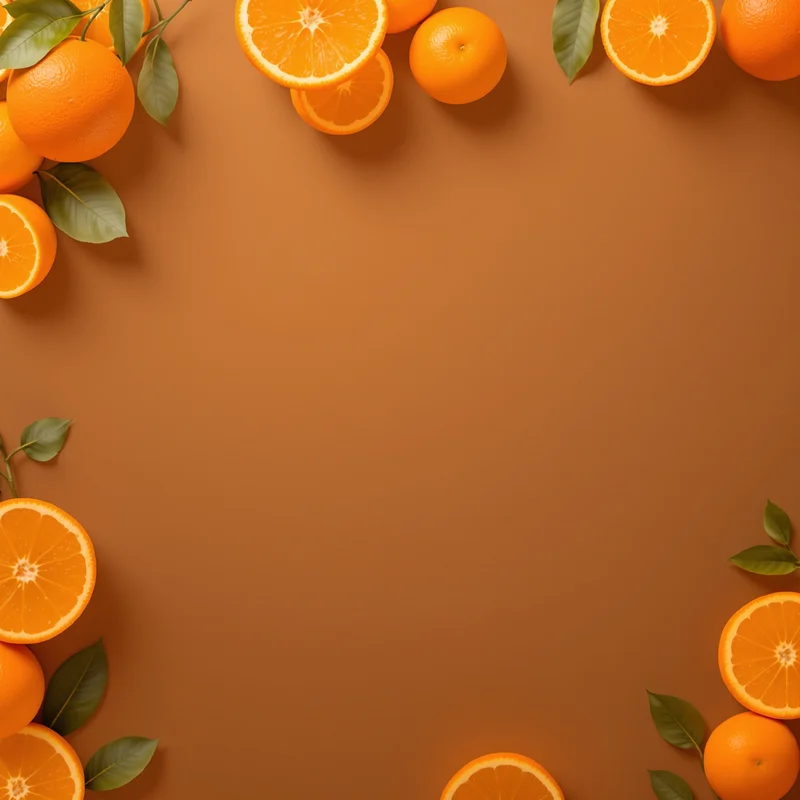 Warm studio orange background