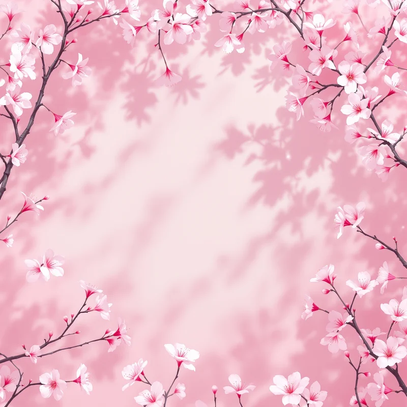 Cherry blossom dream pink background