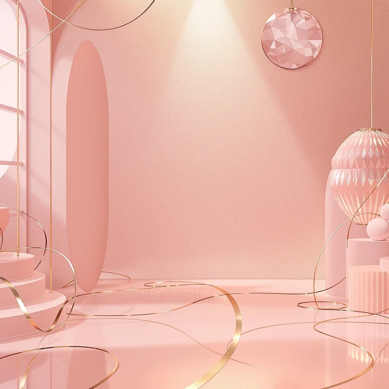 Eternal blush gold pink background