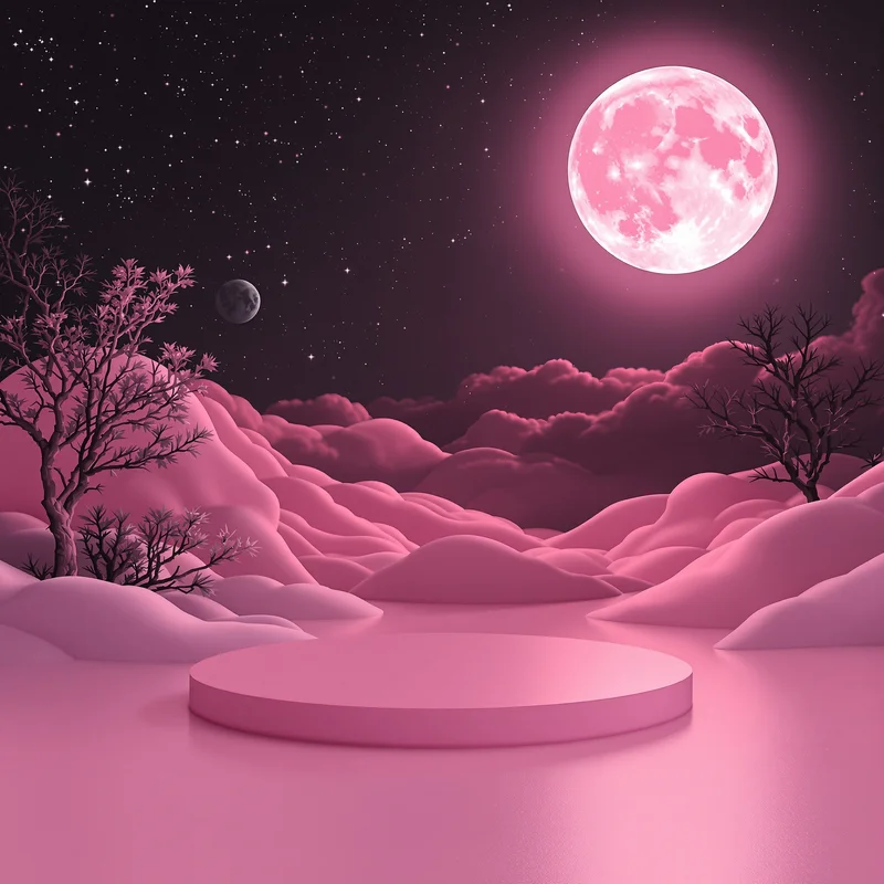 Moonlit pink background