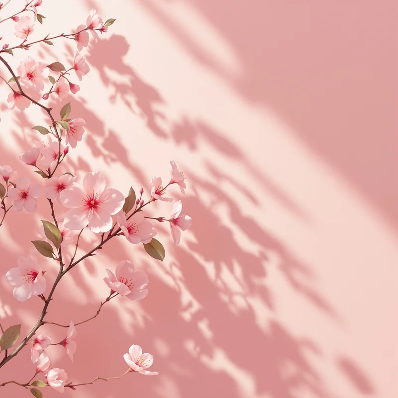 Peach blossom pink background