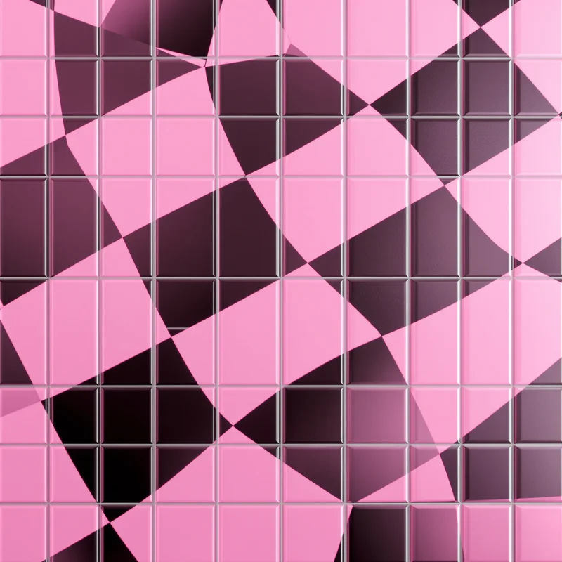 Pink Checker Tile Background