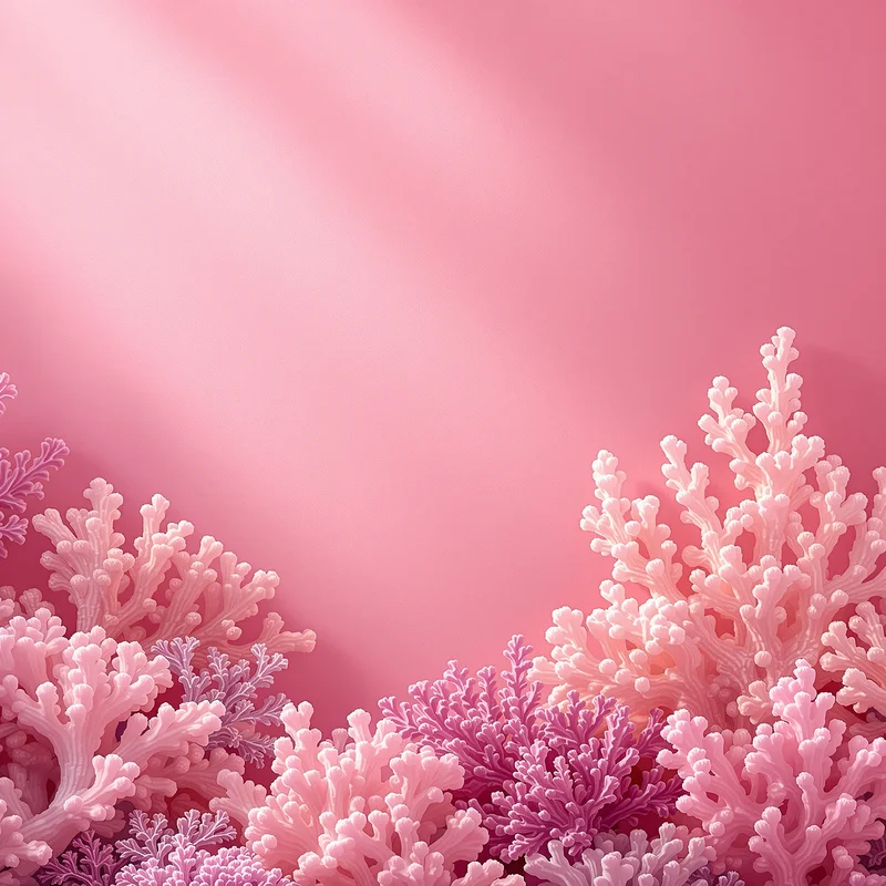 Pink Coral Reef Glow Background