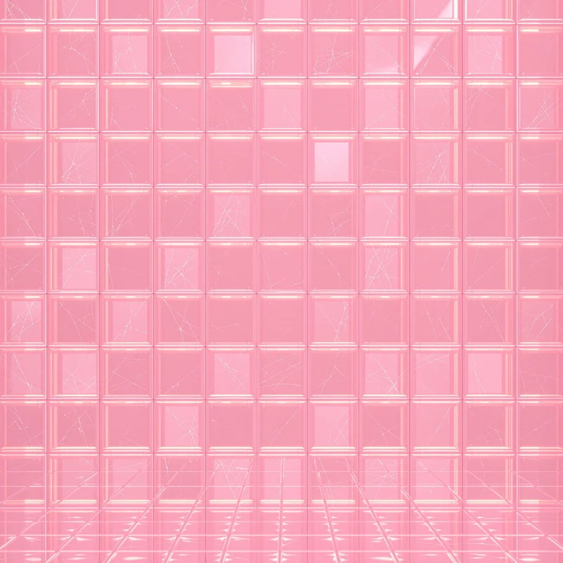 Pink Glass Brick Background