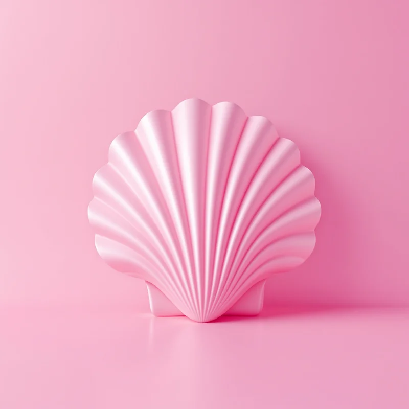 Pink Satin Shell Background