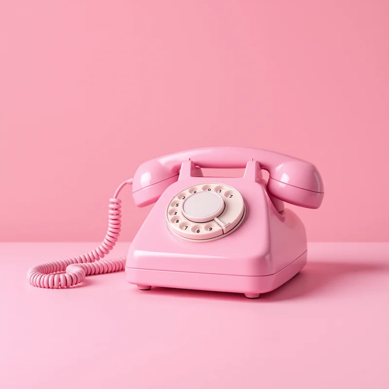 Pink Telephone Studio Background