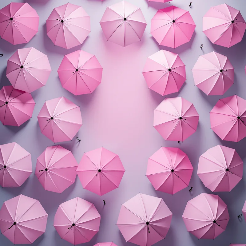 Pink Umbrella Parade Background