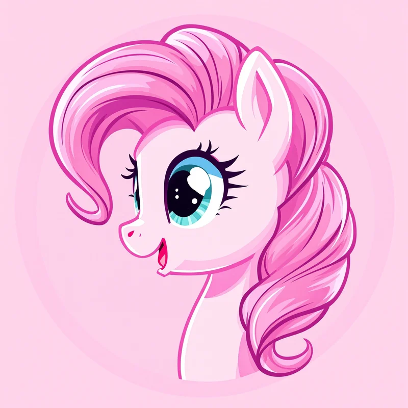 Pinkie Pie PFP with bright cartoon identity