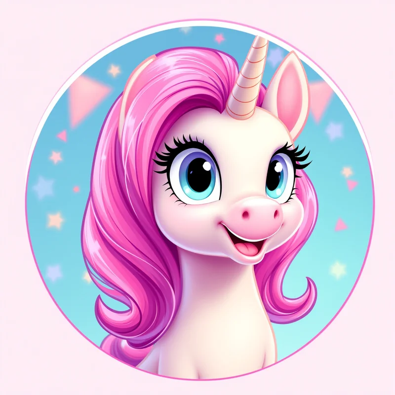 Pinkie Pie PFP with bright cartoon identity