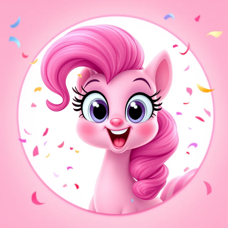 Pinkie Pie PFP avatar with joyful identity