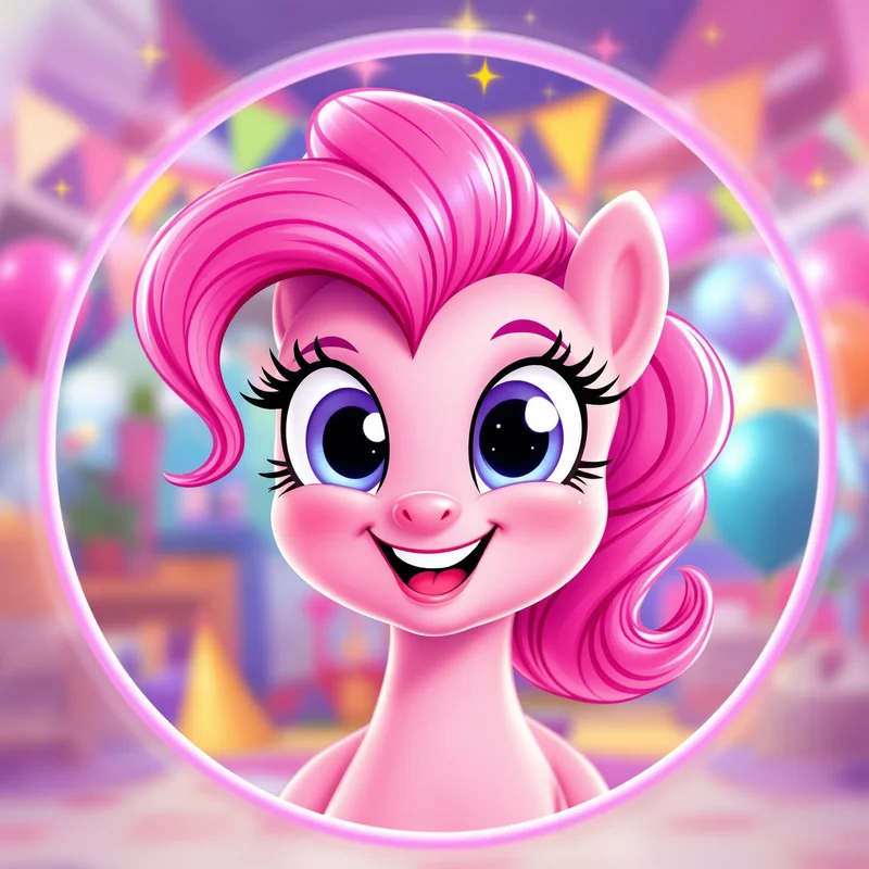 Pinkie Pie PFP avatar with joyful identity