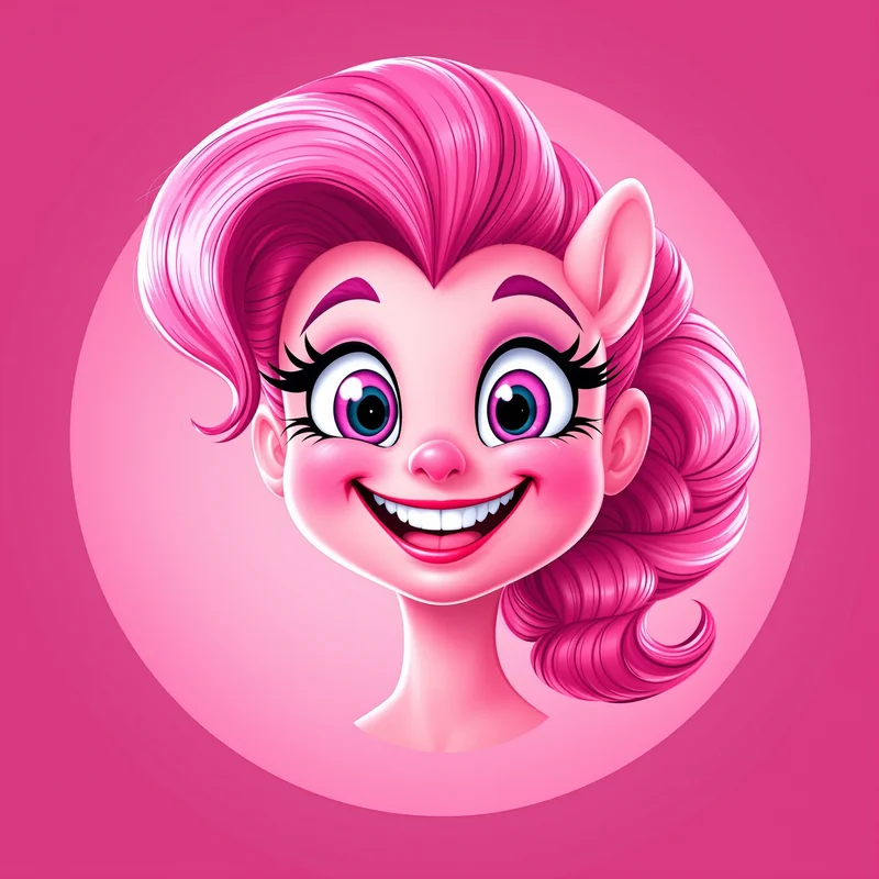 Pinkie Pie avatar portrait with fun personality