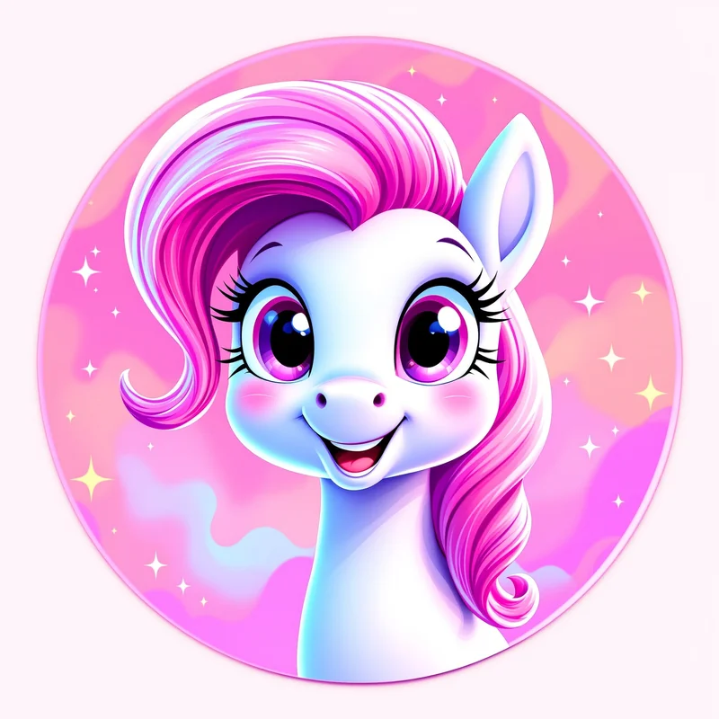 Pinkie Pie PFP with bright cartoon identity