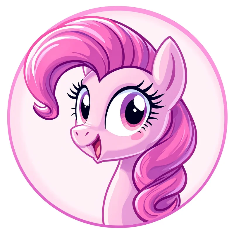 Pinkie Pie PFP with bright cartoon identity