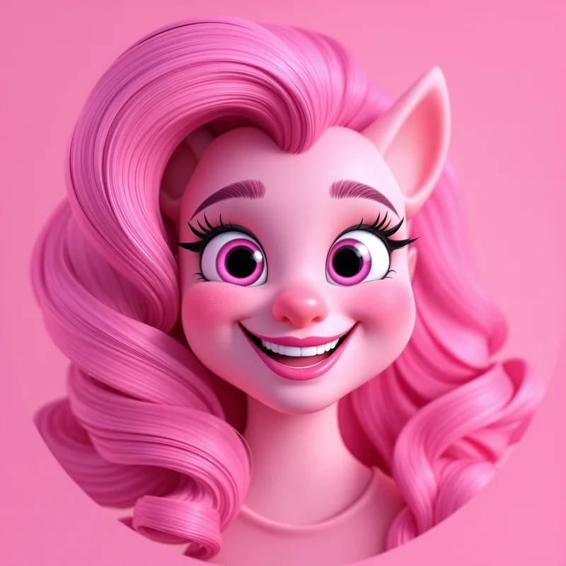 Pinkie Pie avatar profile image with playful expression