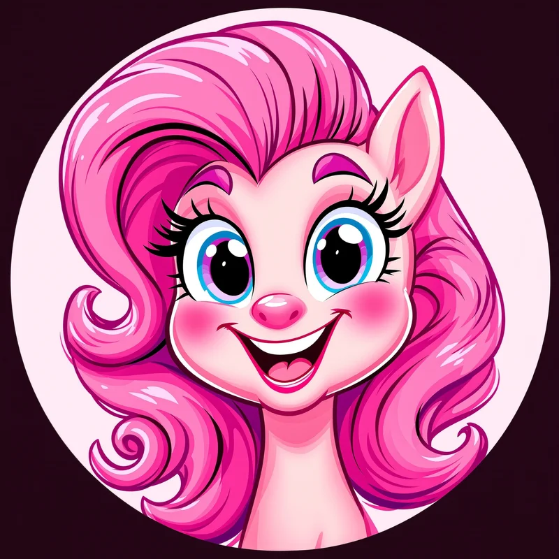 Pinkie Pie avatar portrait with fun personality