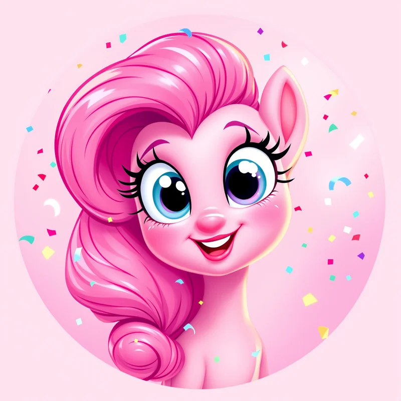 Pinkie Pie avatar portrait with fun personality