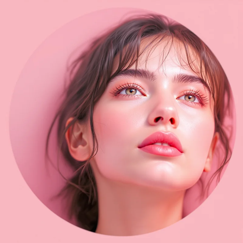 Pink avatar profile image with gentle expression and clear recognition