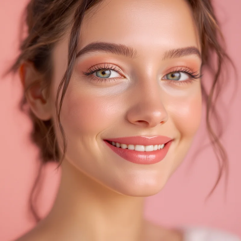 Pink PFP with pastel composition and strong identity focus