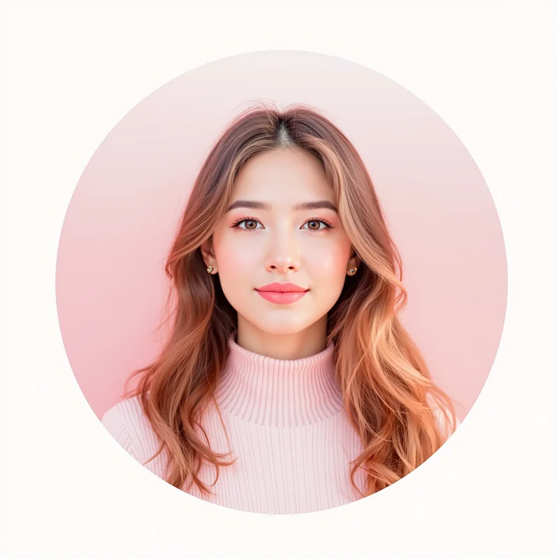 Pink PFP avatar with soft identity and strong profile readability