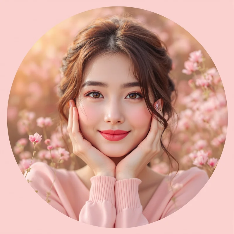 Pink PFP avatar with soft identity and strong profile readability