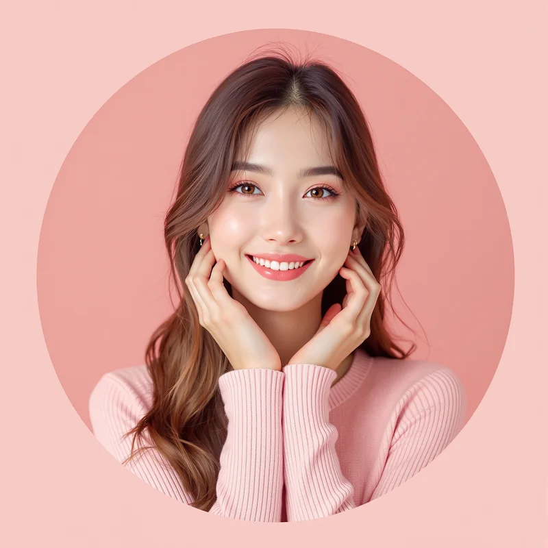 Pink PFP avatar with soft identity and strong profile readability