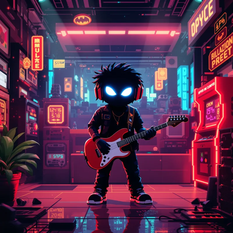 Pixel Carti gaming avatar.