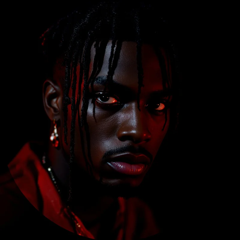 Playboi Carti PFP avatar with dark identity focus and clear profile readability