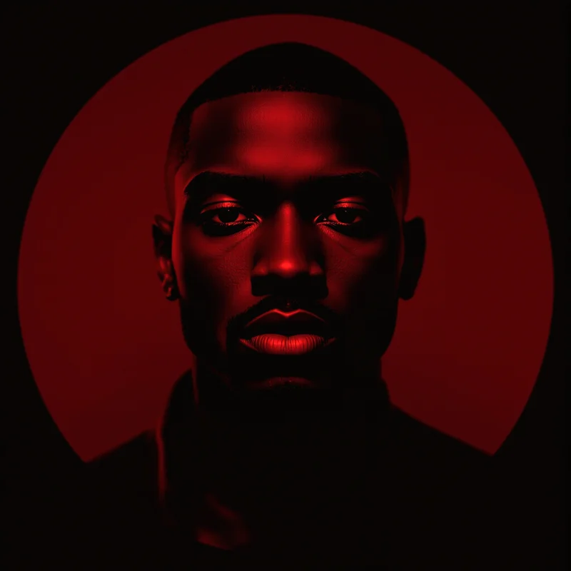 Playboi Carti avatar portrait with crisp face visibility and dark profile image mood