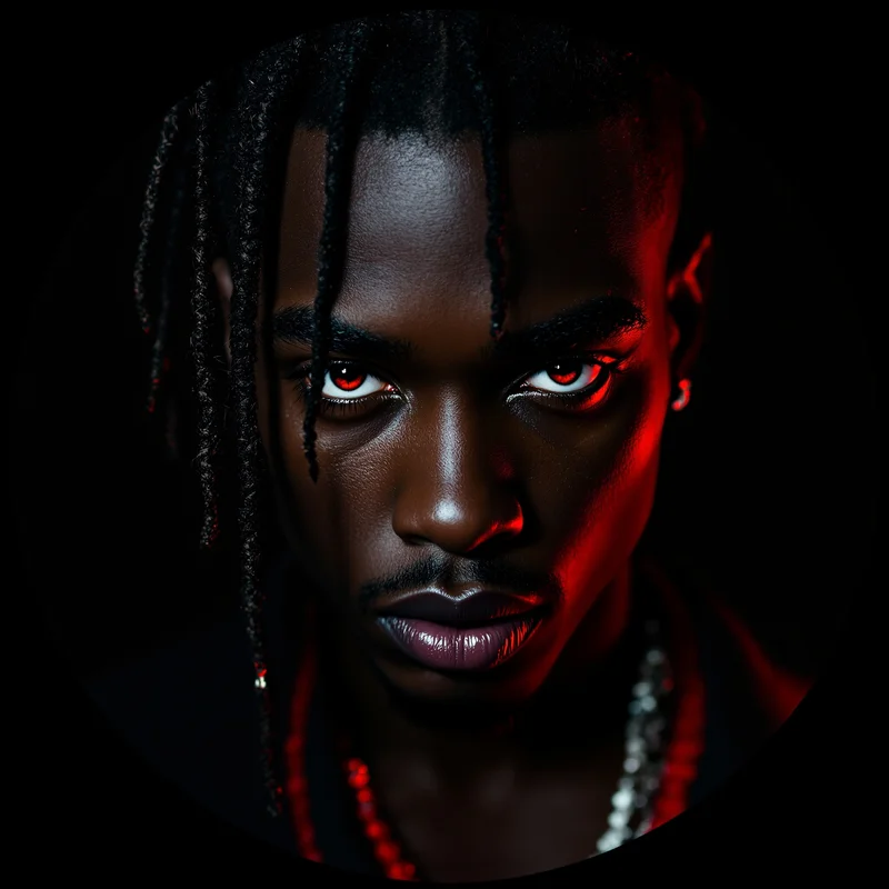 Playboi Carti PFP avatar with dark identity focus and clear profile readability