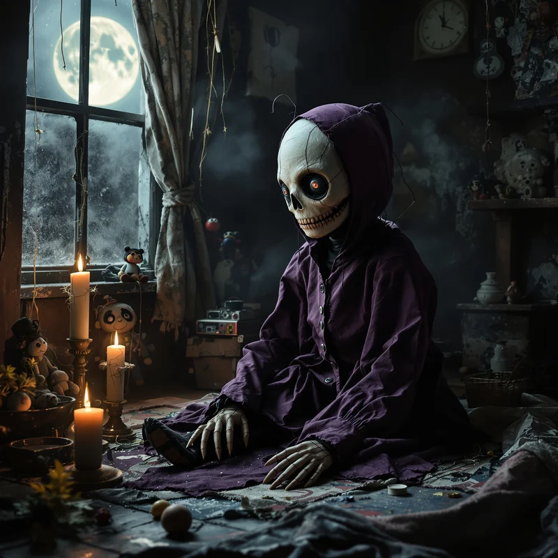 Haunted puppet-inspired PFP.