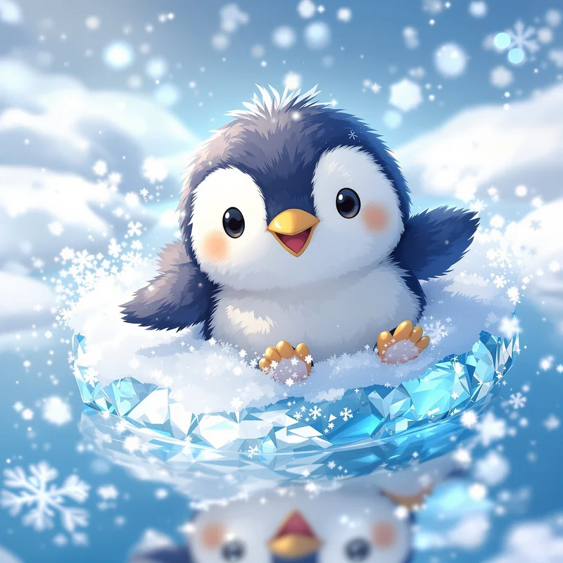 Chibi penguin-inspired PFP.